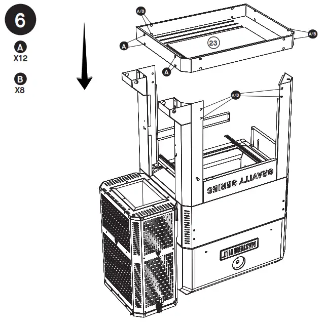 MASTERBUILT MB20042221 Digital Charcoal Grill Smoker - Assembly5