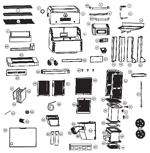 MASTERBUILT MB20042221 Digital Charcoal Grill Smoker - icon1