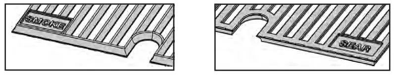 MASTERBUILT MB20042221 Digital Charcoal Grill Smoker - SMOKE + SEAR GRATES1