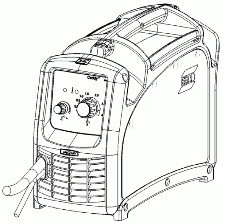 ESAB Caddy Mig C160i 230V Welder Machine - TERMINALS 3