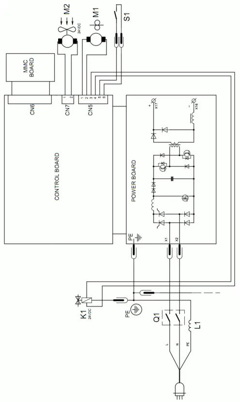 ESAB Caddy Mig C160i 230V Welder Machine - diagram