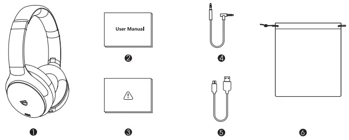 SOUNDPEATS A6 Hybrid Active Noise Cancelling Headphones -