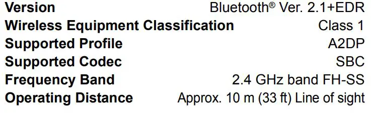 Panasonic SC-HTB01 Audio Gaming Speaker Owner’s Manual - Bluetooth® SECTION