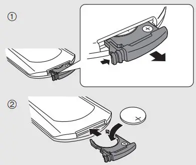 Panasonic SC-HTB01 Audio Gaming Speaker Owner’s Manual - To replace a button-type battery