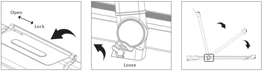 MEDIC ELITE FOLDING TREADMILL User Manual - STEPS TO FOLD DOWN