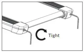 MEDIC ELITE FOLDING TREADMILL User Manual - Tightening Your Running Belt