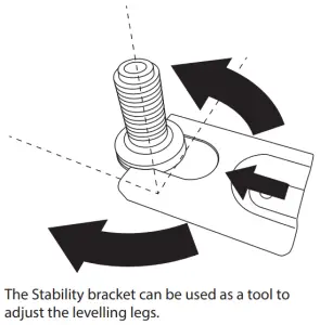 ESSENTIALS CFSE60W17 60cm Freestanding Electric Cooker - Adjusting the Feet