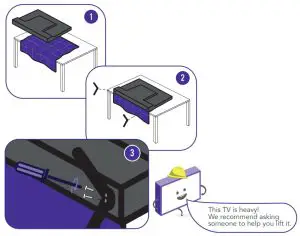 BAUHN ATV58UHDG-0320 Bluetooth Remote Control - TV stand