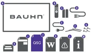 BAUHN ATV58UHDG-0320 Bluetooth Remote Control - everything