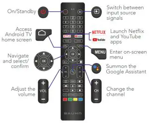 BAUHN ATV58UHDG-0320 Bluetooth Remote Control - remote