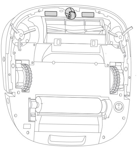 tecbot M1 4-In-1 Robot Vacuum Cleaner User Manual - Driving wheel