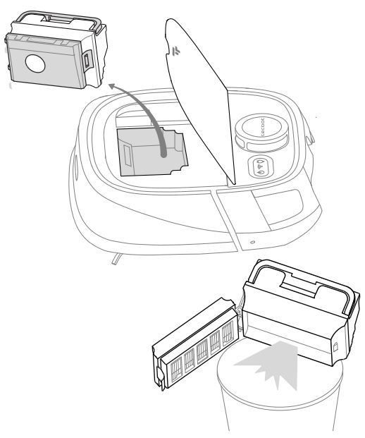 tecbot M1 4-In-1 Robot Vacuum Cleaner User Manual - Dust box