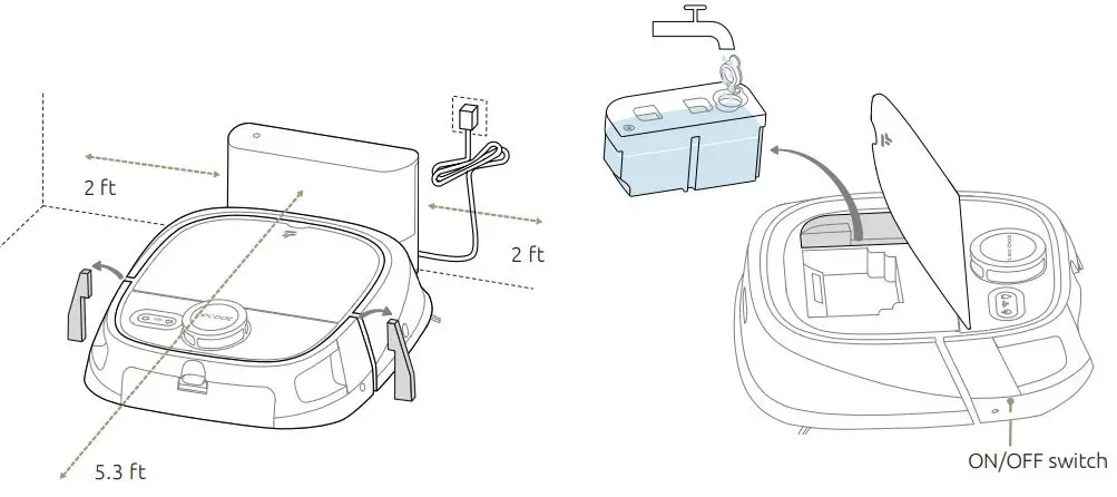 tecbot M1 4-In-1 Robot Vacuum Cleaner User Manual - Installation