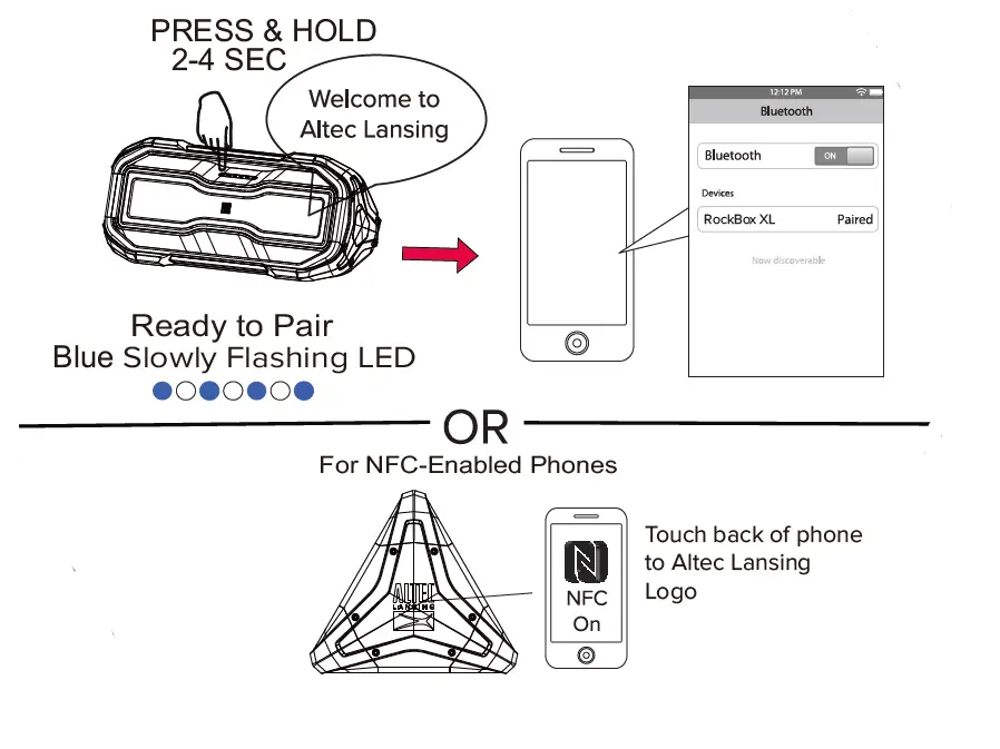 ALTEC IMW999-STL Rockbox XL Rugged Bluetooth Speaker fig5