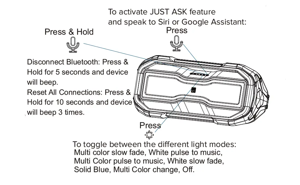 ALTEC IMW999-STL Rockbox XL Rugged Bluetooth Speaker fig7