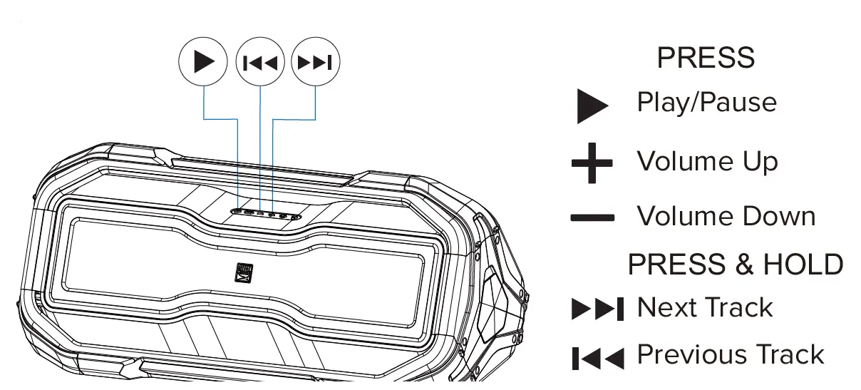 ALTEC IMW999-STL Rockbox XL Rugged Bluetooth Speaker fig8
