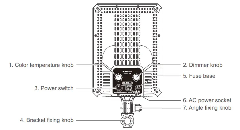 NANLITE 12-2005 Compac 40B Bi-Color Slim Soft Light Studio LED Panel Fig1