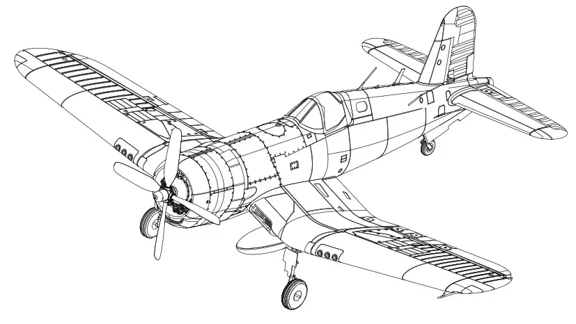 Arrows HOBBY F4U 4 1100mm Corsairs RTF RC Plane Electric Airplane - Cover