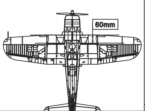 Arrows HOBBY F4U 4 1100mm Corsairs RTF RC Plane Electric Airplane - Finding the center of gravity