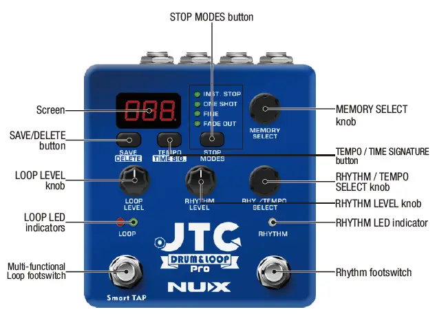 NUX NDL-5 JTC Drum and Loop Pro fig 1
