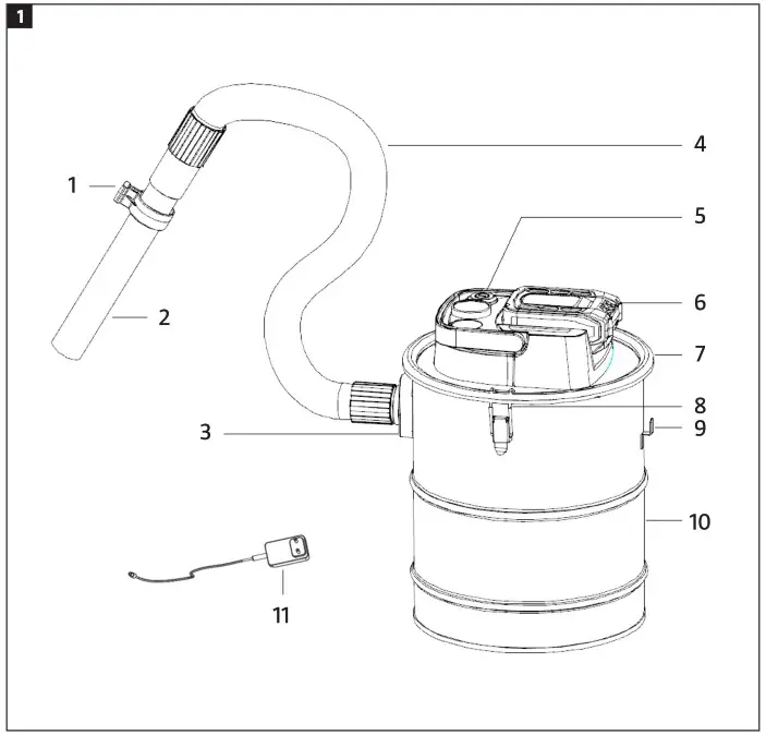MEEC TOOLS 012184 18V Heavy-Duty Vacuum Cleaner - Product Overview 1