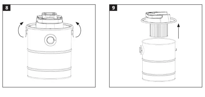 MEEC TOOLS 012184 18V Heavy-Duty Vacuum Cleaner - Product Overview 4