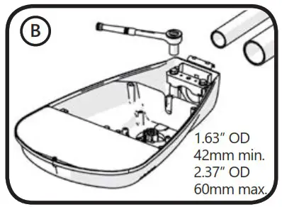GE current GEH6064 Evolve LED Roadway Light - Mounting 2