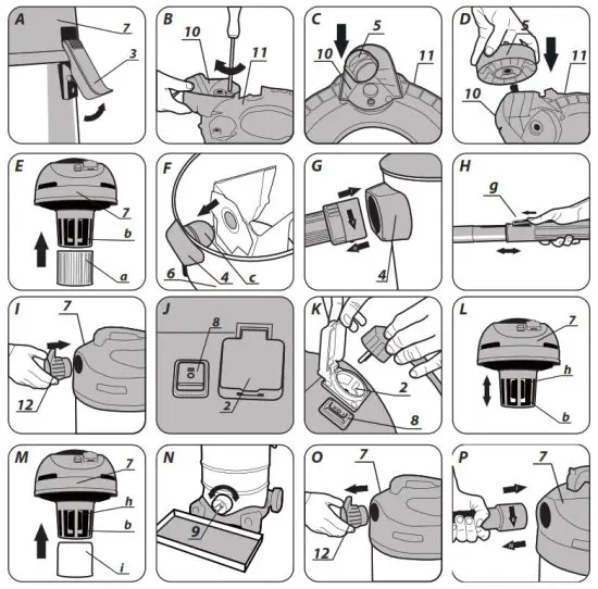 GRAPHITE 59G607 Workshop Vacuum Cleaner - la