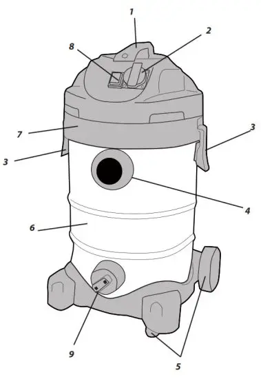 GRAPHITE 59G607 Workshop Vacuum Cleaner - late