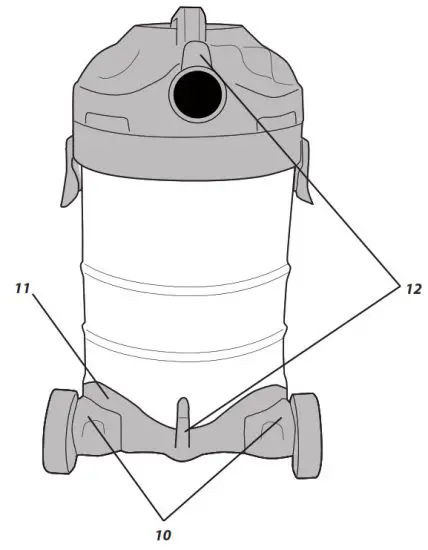 GRAPHITE 59G607 Workshop Vacuum Cleaner - latev