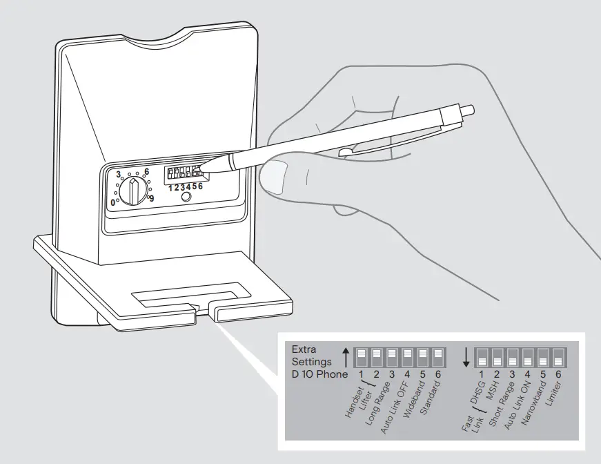 SENNHEISER D 10 HS Impact Phone Wireless Headset System fig 17