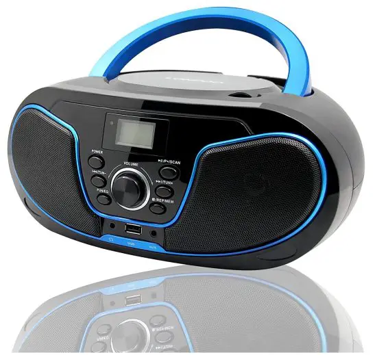 LONPOO LP-D02 Boombox Portable Bluetooth Digital Tuner FM Radio