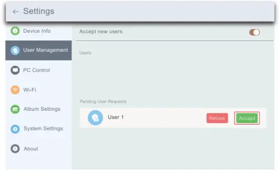 Pastigio M10R5 WiFi Digital Picture Frame - app4