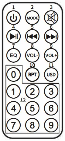 EIFER HT S08 Bluetooth Wireless Speaker - REMOTE CONTROL