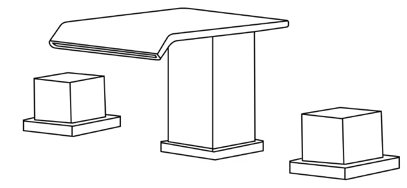 RBROHANT RB0783 2-Handle Widespread Bathroom Sink-1