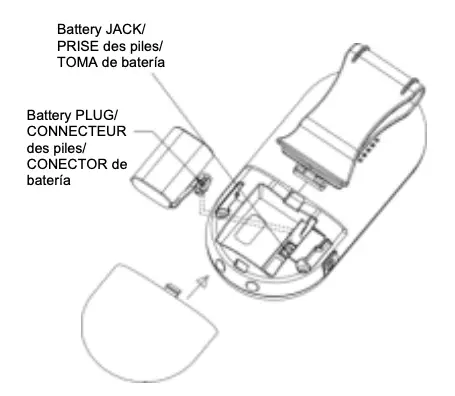 Parent unit battery installation