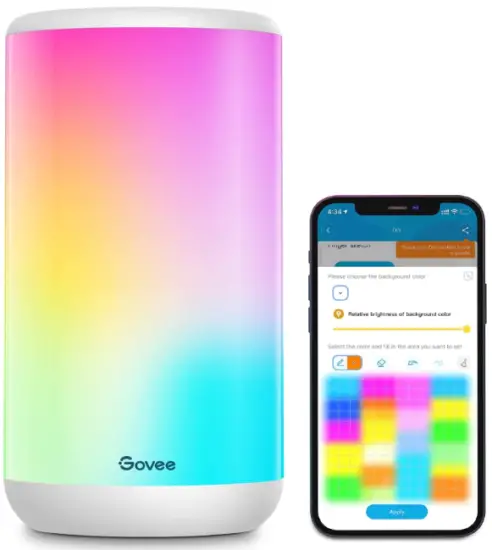 Govee H6052 Aura Smart Table Lamp