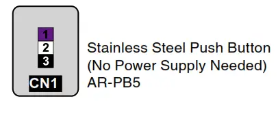 SOYAL AR PB5 Stainless Steel Push Button - POWER 1