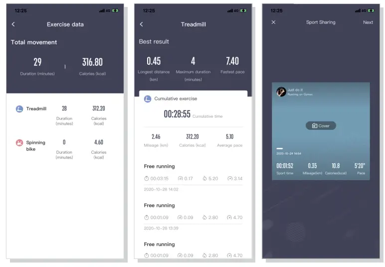 COSTWAY SP37681US Folding Electric Compact Walking Treadmill with APP Control Speaker 24