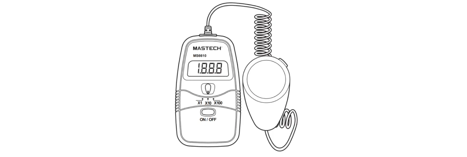 Mastech Ms6610 Digital Light Meter User Guide