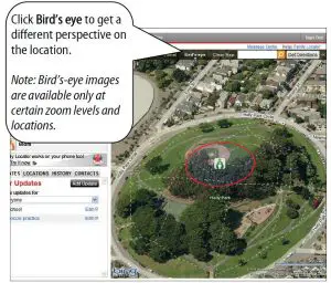 FIG 28 Locate Family Member Phones on a Map