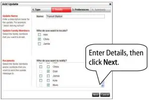 FIG 41 Create and Arrival Update — Add the Update