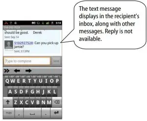 FIG 55 Send a Text Message from Your Computer