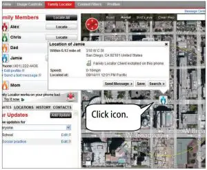 FIG 56 Send a Location to VZ Navigator