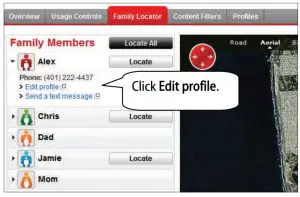 FIG 59 Set Family Preferences