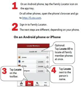 FIG 69 Locate Family Member Phones