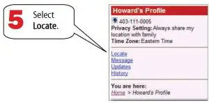 FIG 72 Locate Family Member Phones