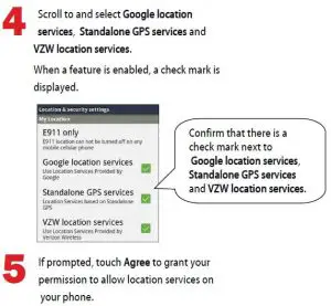 FIG 9 Check Location Settings