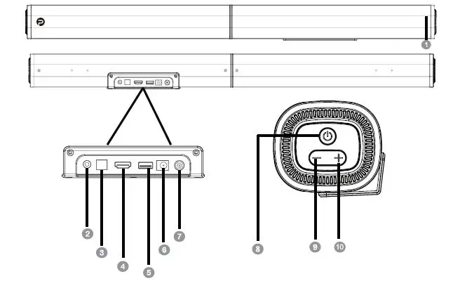 PHEANOO-D6 2.1-Channel-Dolby-Soundbar-System-FIG-7