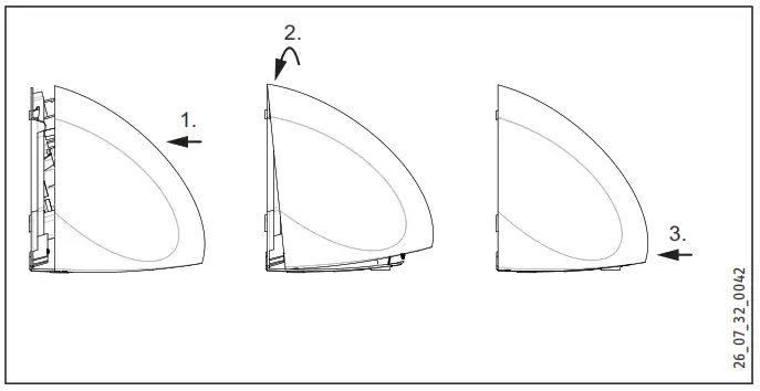 STIEBEL ELTRON Ultronic W Hand Dryer - Assembling the casing cover